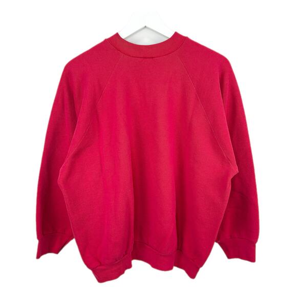 American Vintage Fruit of the Loom Red Crewneck Sweatshirt - Women's Size XL - Picture 3 of 5